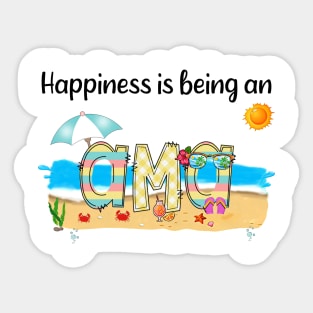 Happiness Is Being An Ama Summer Beach Happy Mother's Day Sticker